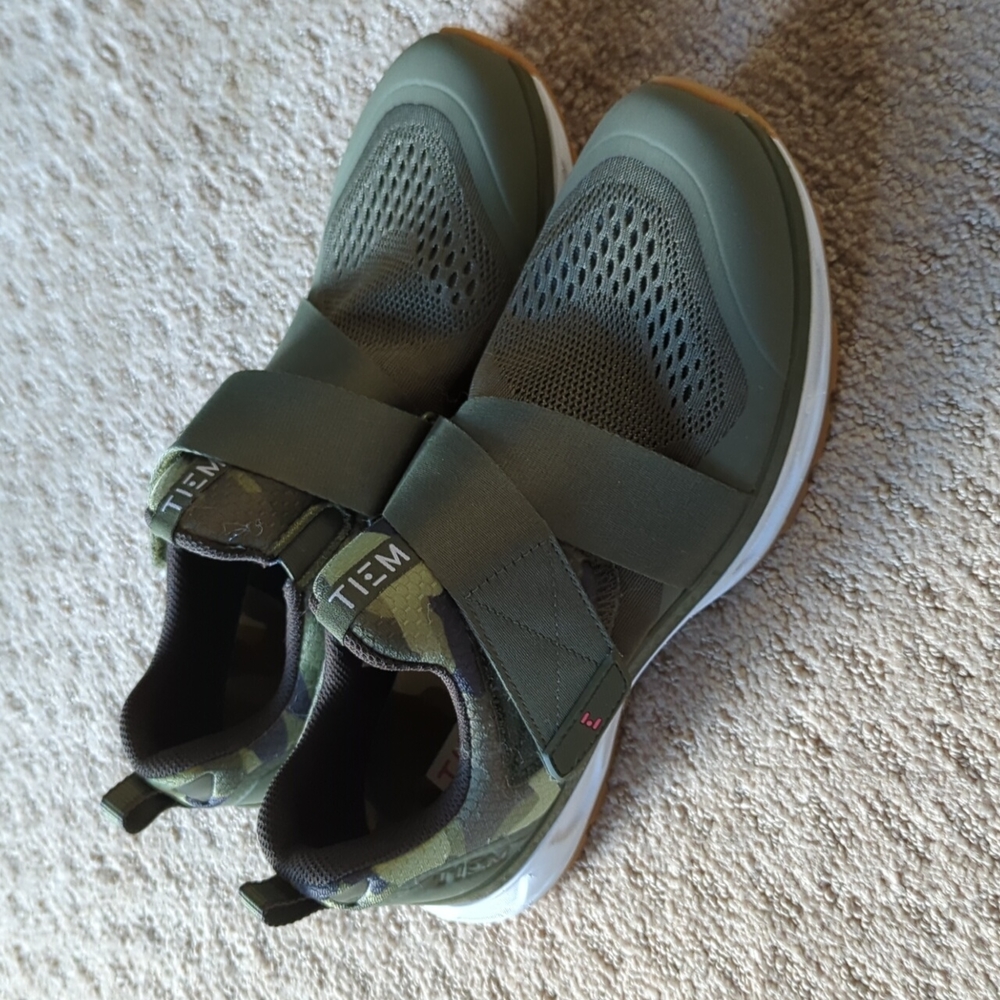 Tiem green cycling shoes